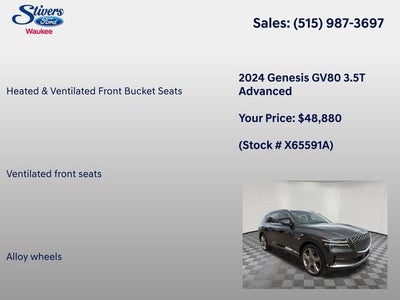 2024 Genesis GV80 3.5T Advanced