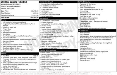 2023 Kia Sorento Hybrid EX