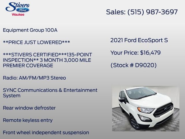 2021 Ford EcoSport S