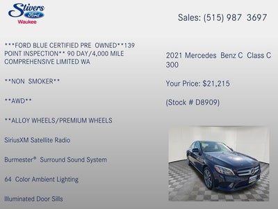 2021 Mercedes-Benz C-Class C 300 4MATIC®