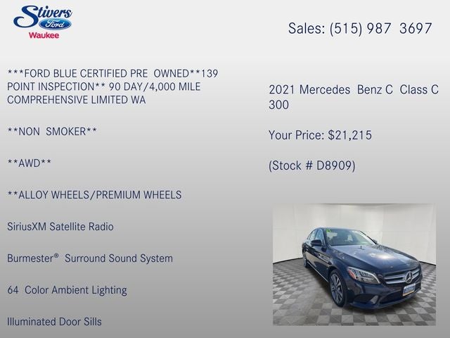 2021 Mercedes-Benz C-Class C 300 4MATIC®