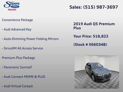 2019 Audi Q5 2.0T Premium Plus quattro