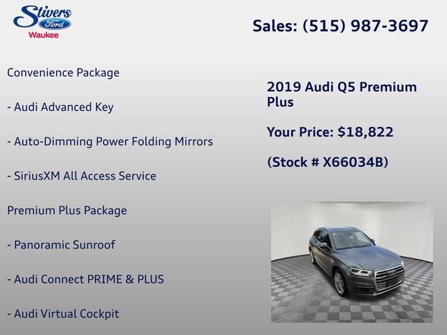 2019 Audi Q5 2.0T Premium Plus quattro