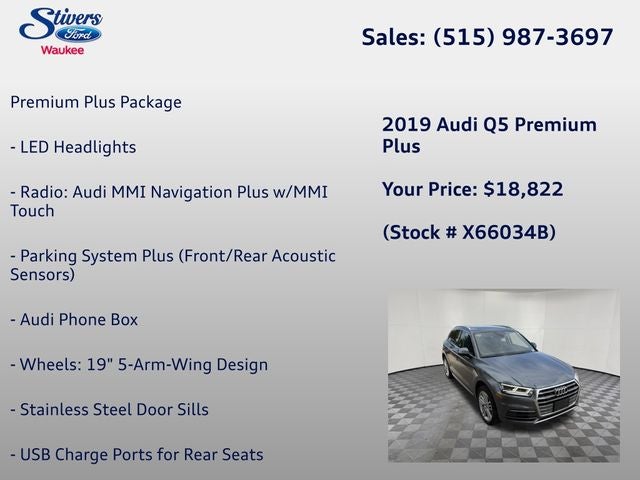 2019 Audi Q5 2.0T Premium Plus quattro