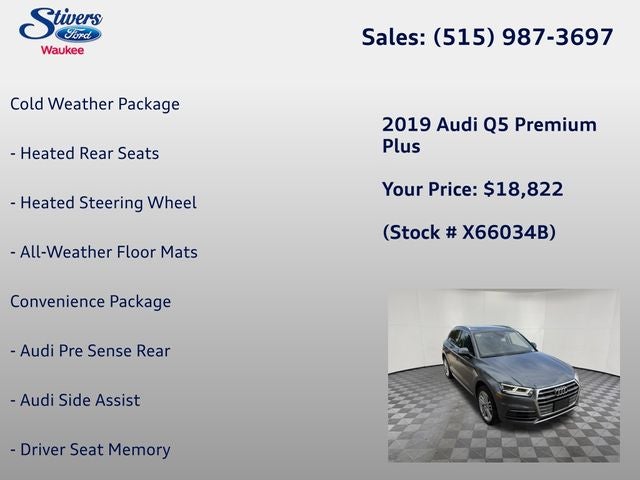 2019 Audi Q5 2.0T Premium Plus quattro