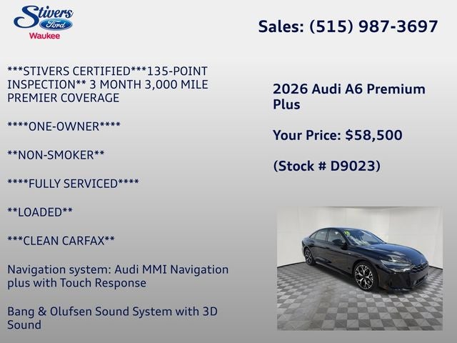 2026 Audi A6 Premium Plus quattro