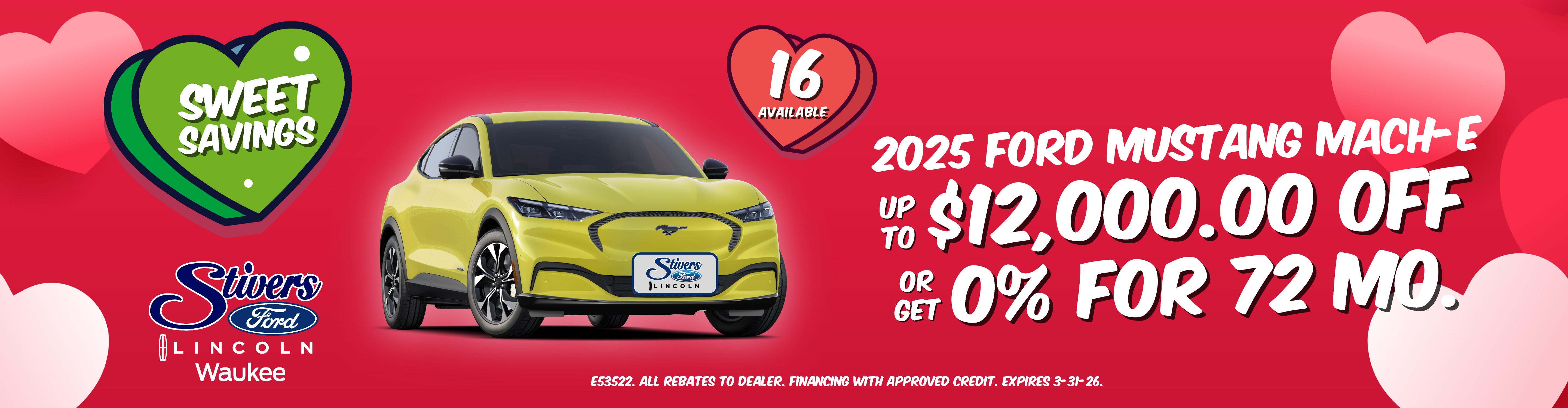 Up to $12,000 off 2025 Ford Mustang Mach-E