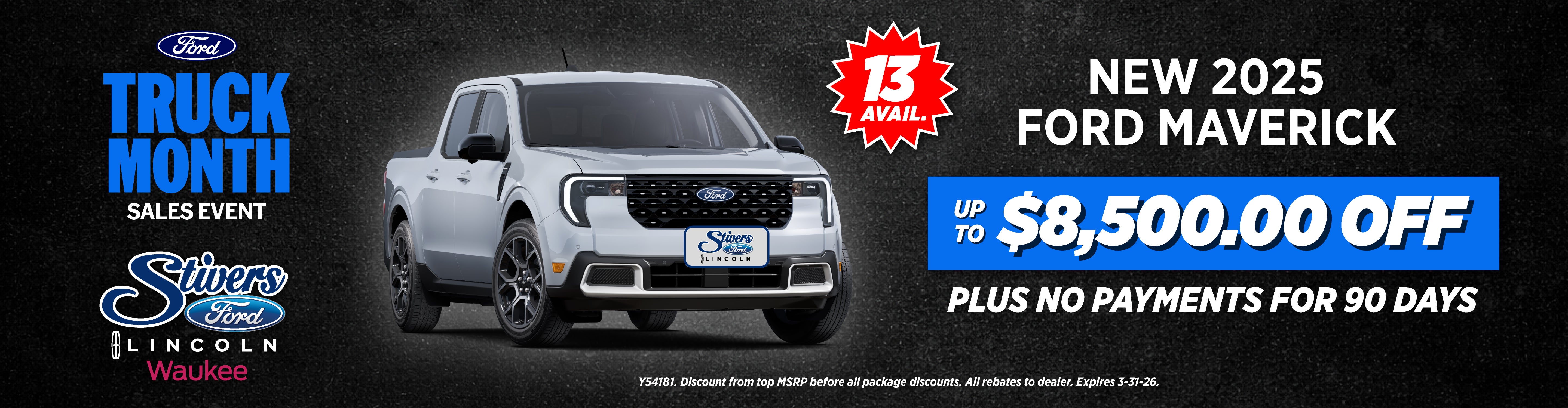 Ford Maverick up to $8,500 off