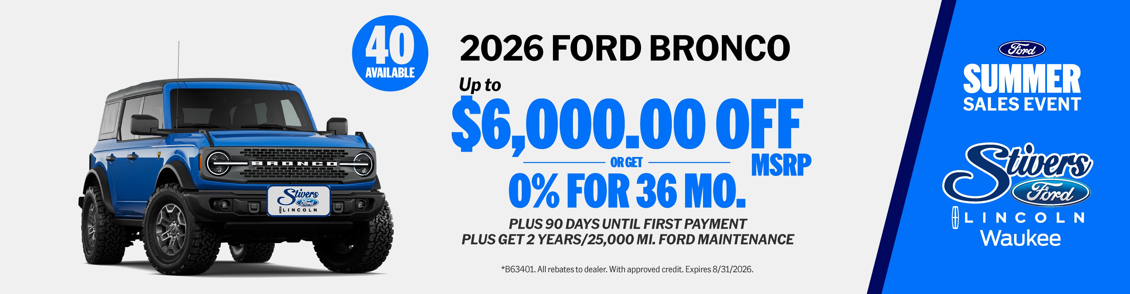 New 2026 Ford Bronco