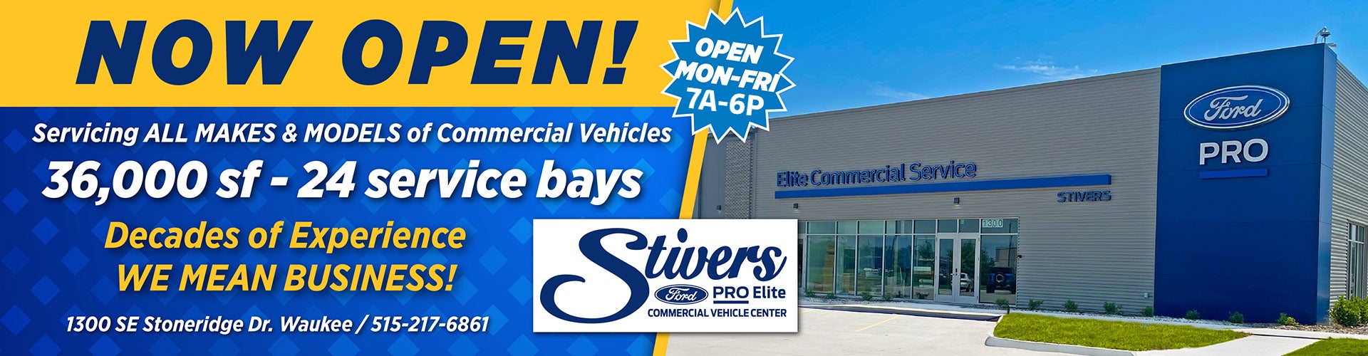 Stivers Ford Lincoln - Grand Opening Banner